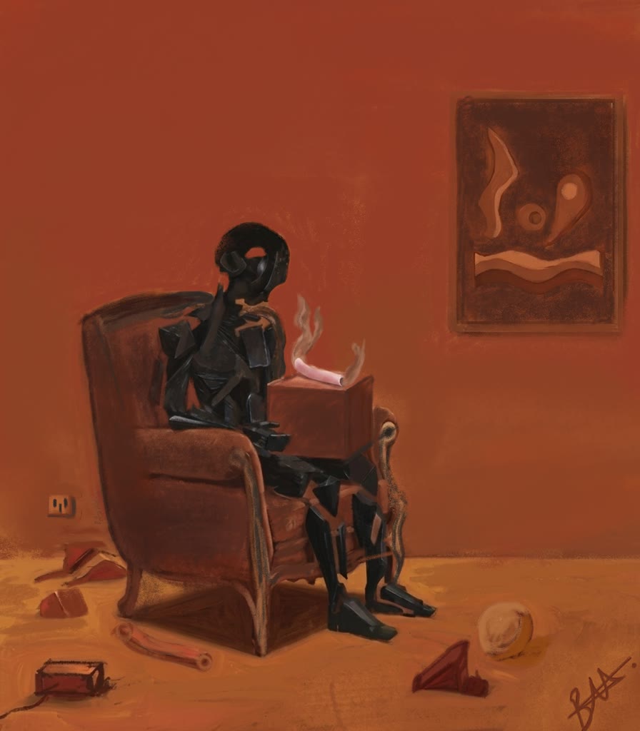 The Visitor Behind the Chair